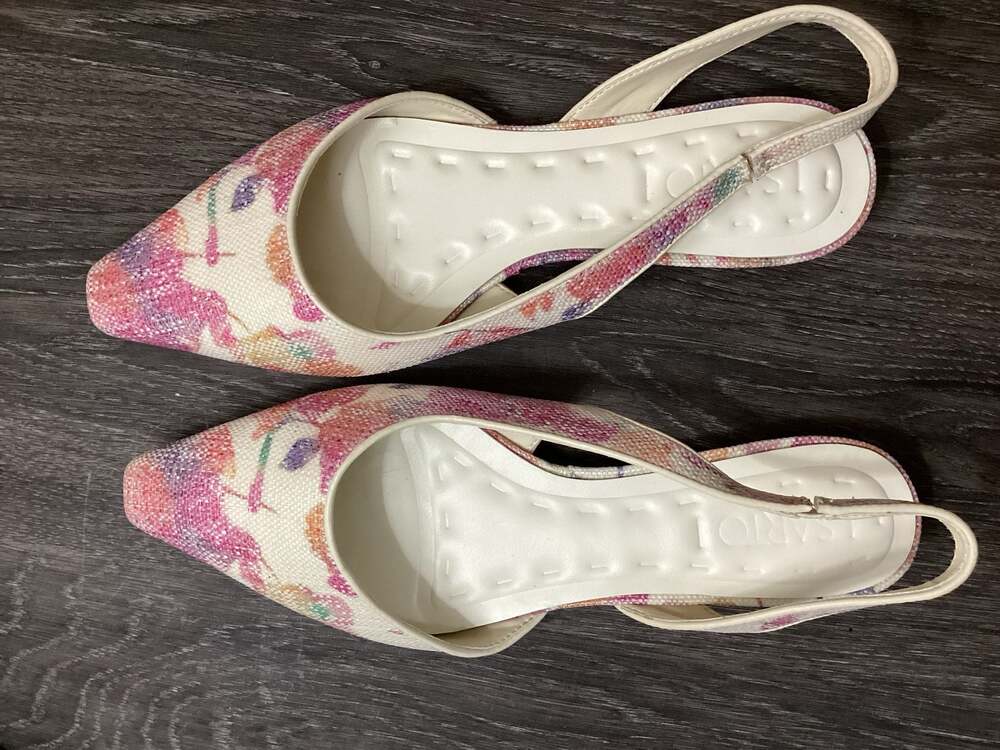 Sarto by Franco Sarto Riva 2 Floral Slingback Flats Size 6M - Picture 5 of 6